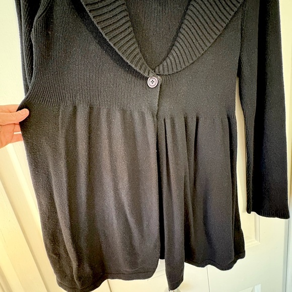 Alfani black babydoll cardigan, size 2X - Picture 4 of 8